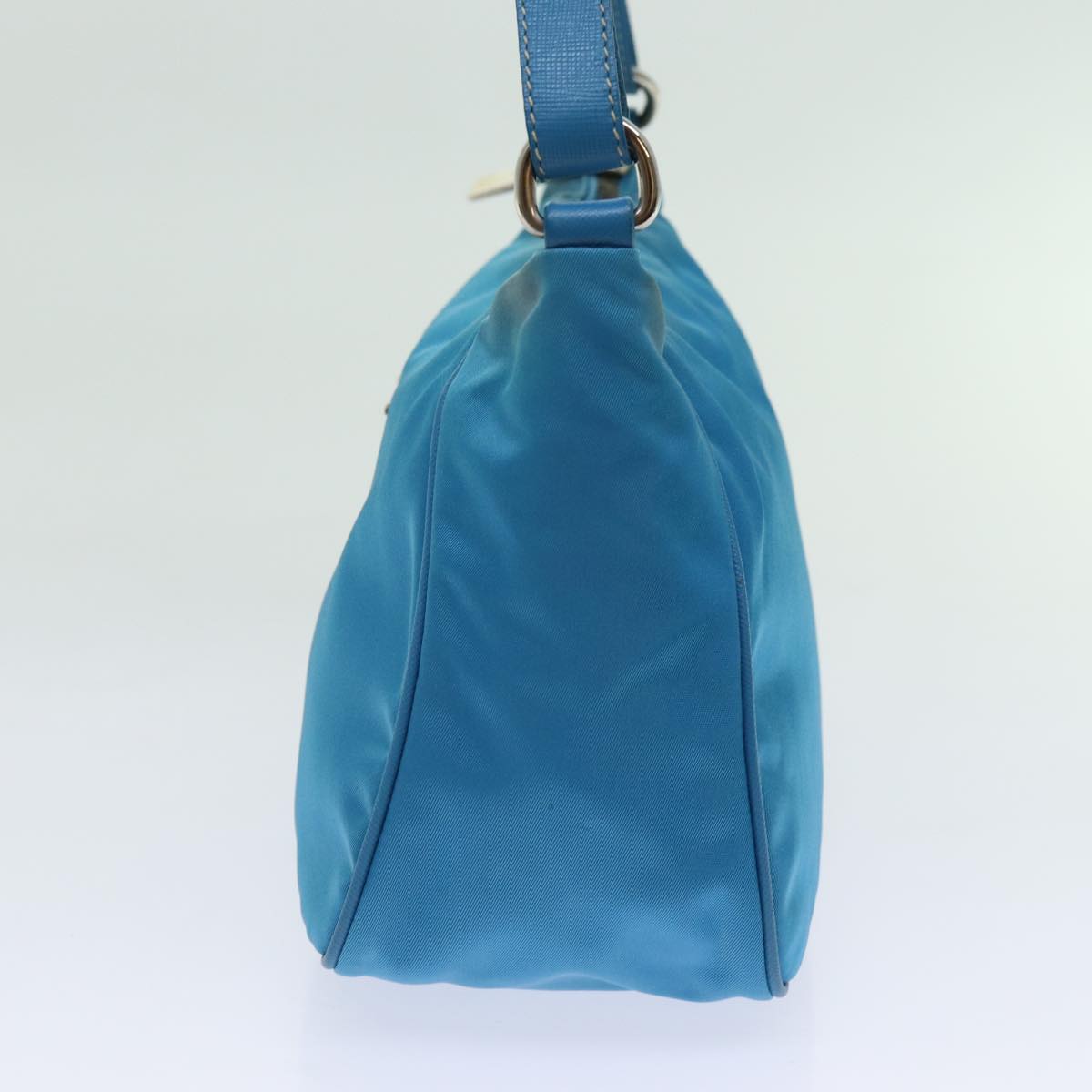 PRADA Accessory Pouch Nylon Light Blue Auth 70224
