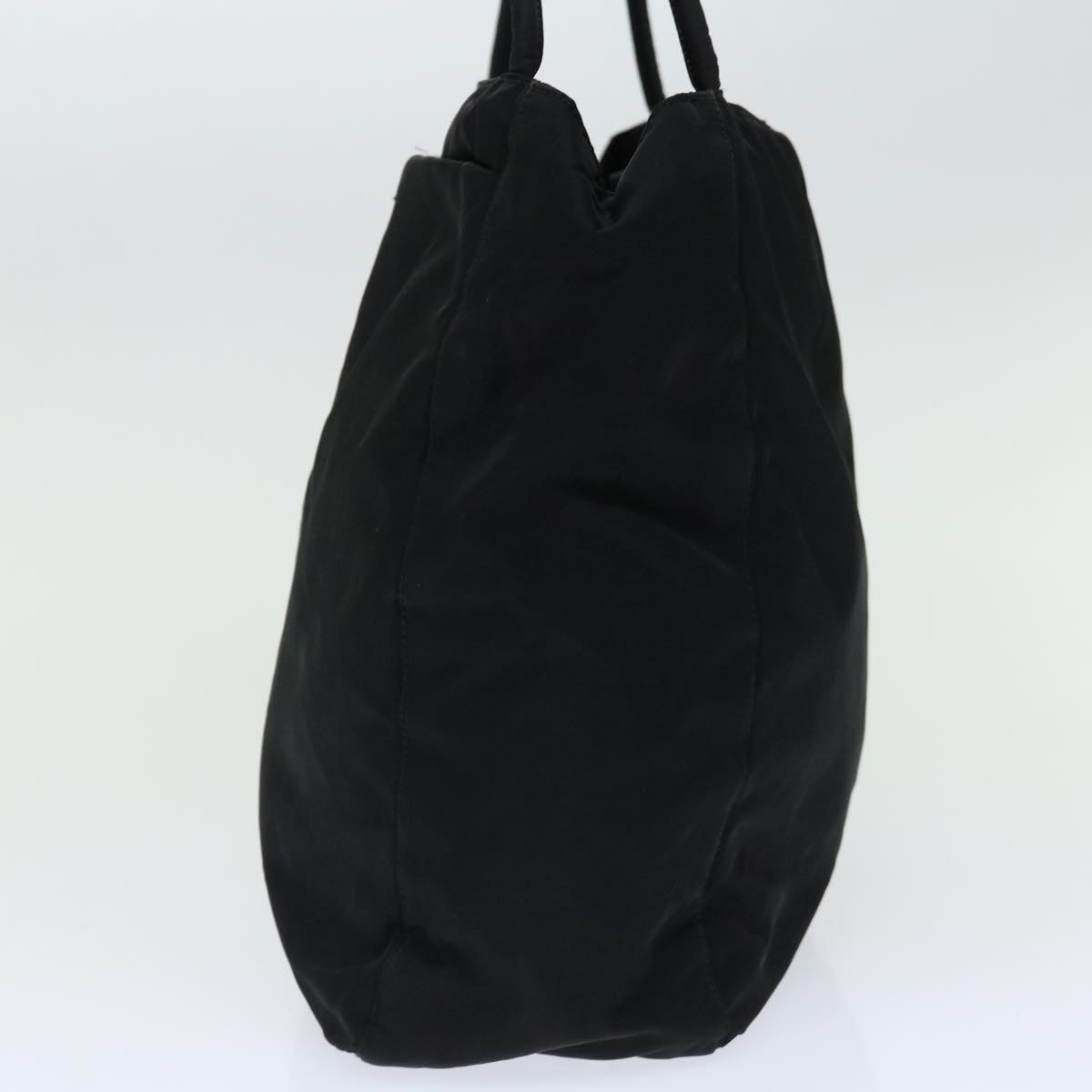 PRADA Hand Bag Nylon Black Auth 70590