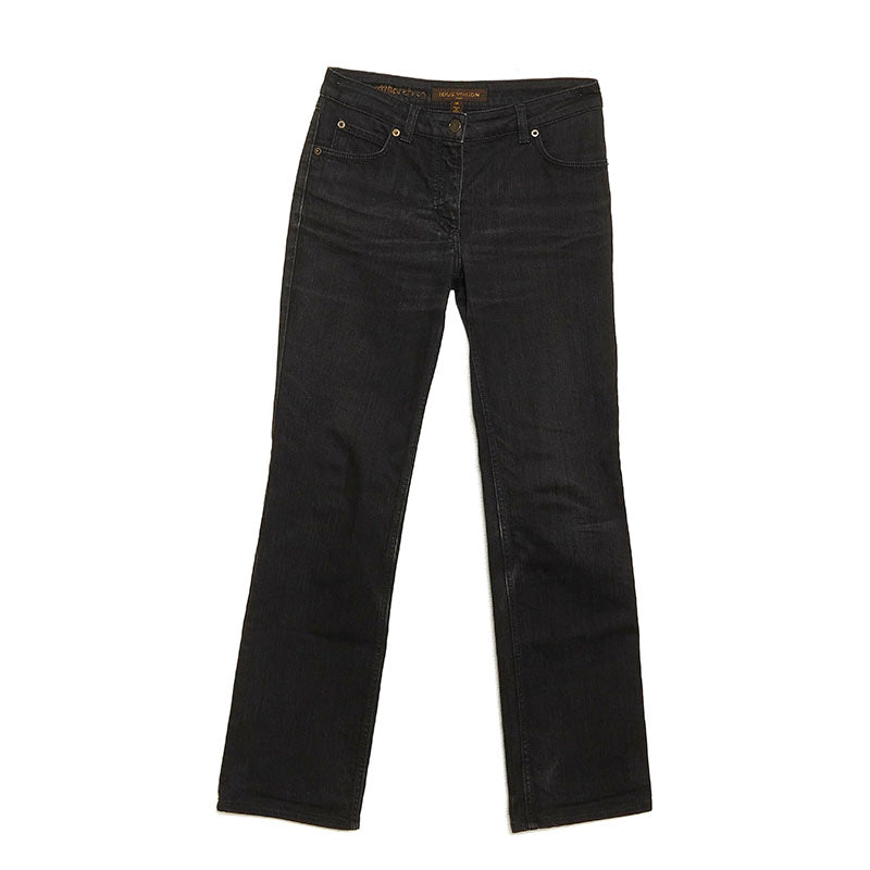 Louis vuitton Denim Pants Cotton/Polyurethane Black