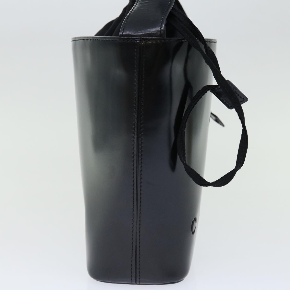 Luxury CELINE Shoulder Bag Enamel Black 70828