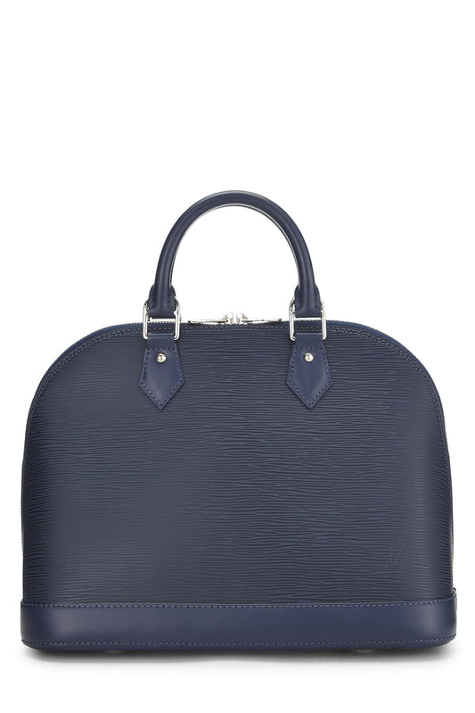 Louis Vuitton, Myrtille Blue Epi Alma PM, Blue