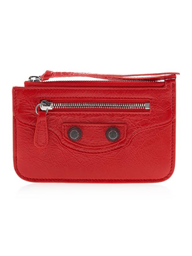 Luxury Balenciaga Trending 2026 Le Cagole Lambskin Card Wallet Red