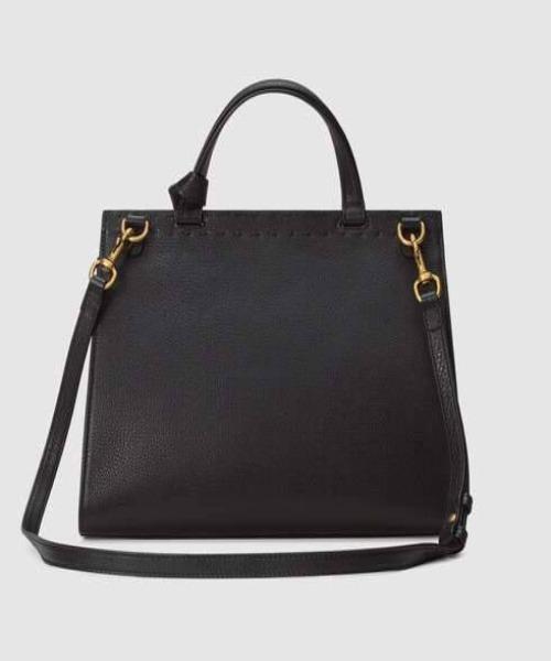 Gucci Monogram Leather Top Handle Crossbody