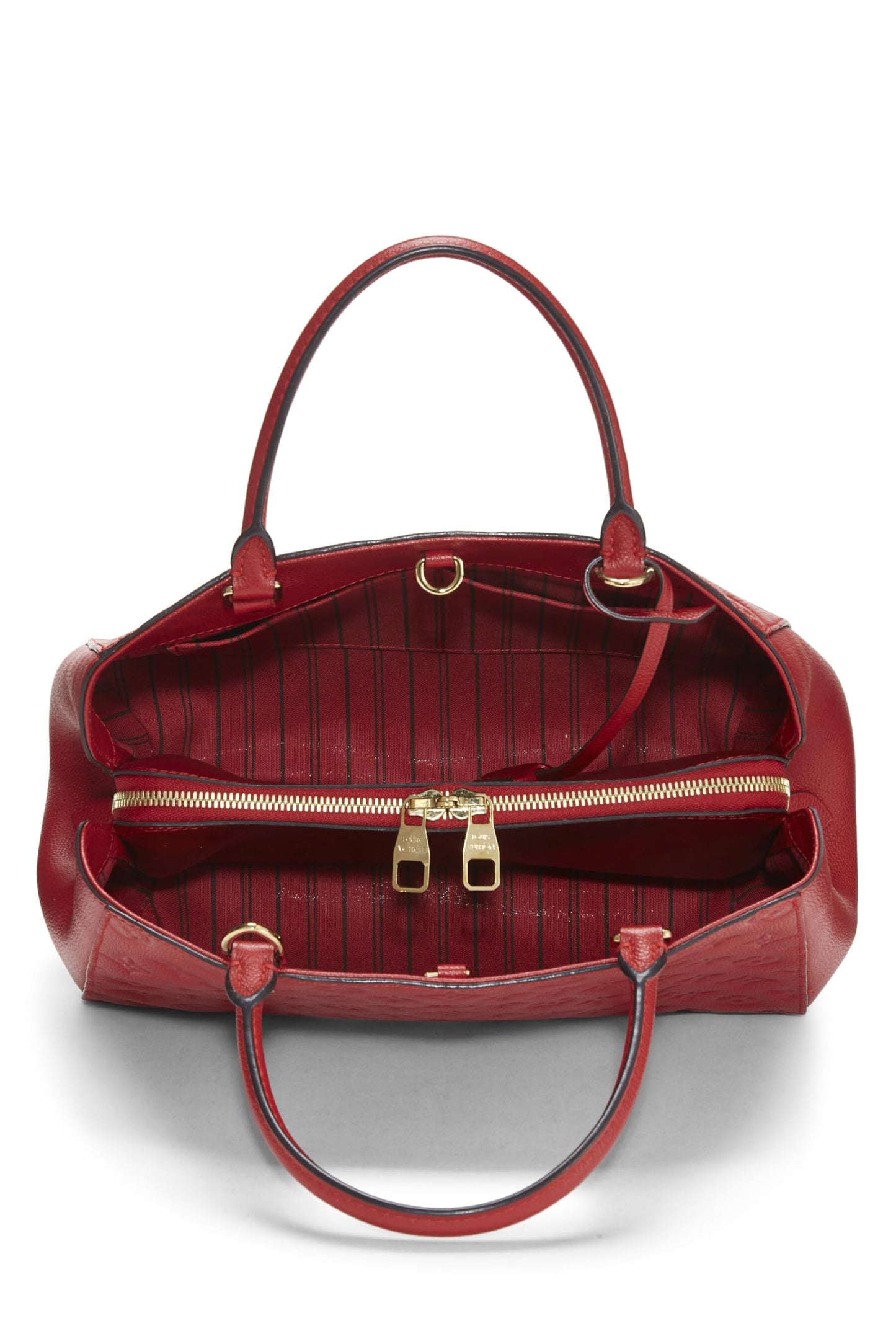 Louis Vuitton, Red Monogram Empreinte Montaigne MM, Red