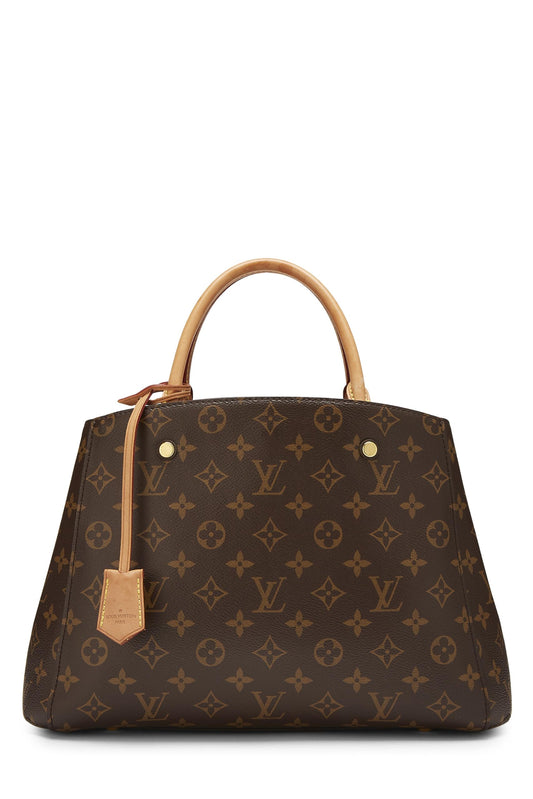 Louis Vuitton, Monogram Canvas Montaigne MM, Brown