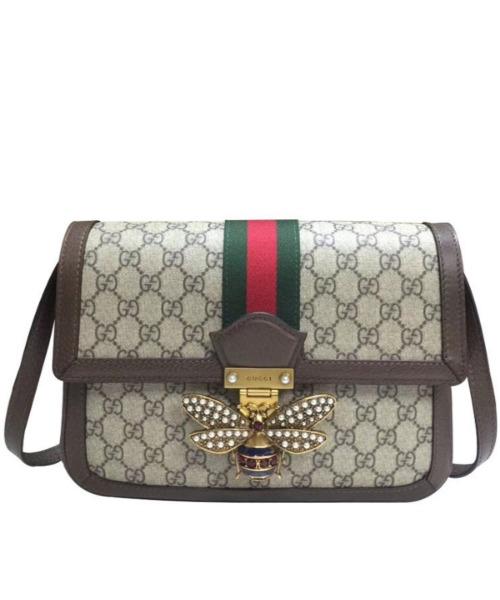 Gucci Monogram Leather Canvas Crossbody