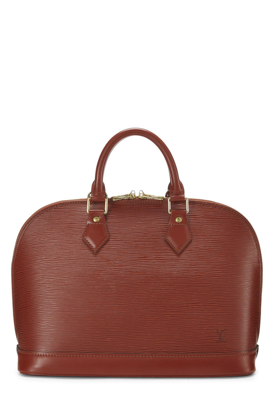 Louis Vuitton, Cipango Gold Epi Alma PM, Brown