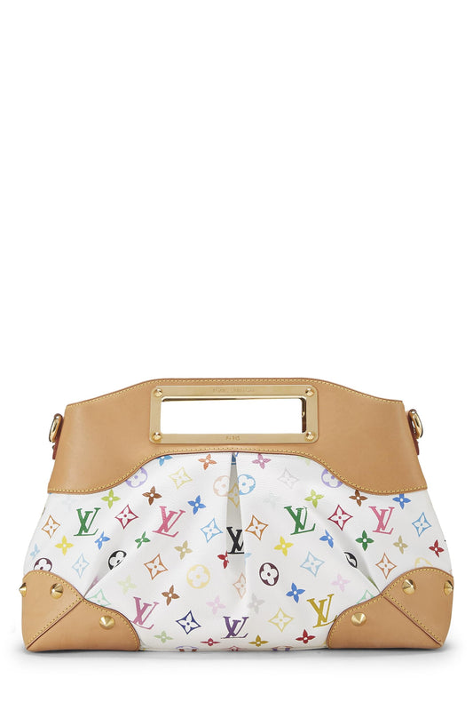 Louis Vuitton, Takashi Murakami x Louis Vuitton White Monogram Multicolore Judy MM, White