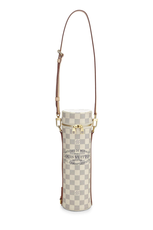 Louis Vuitton, Damier Azur Porte-Bouteille, White