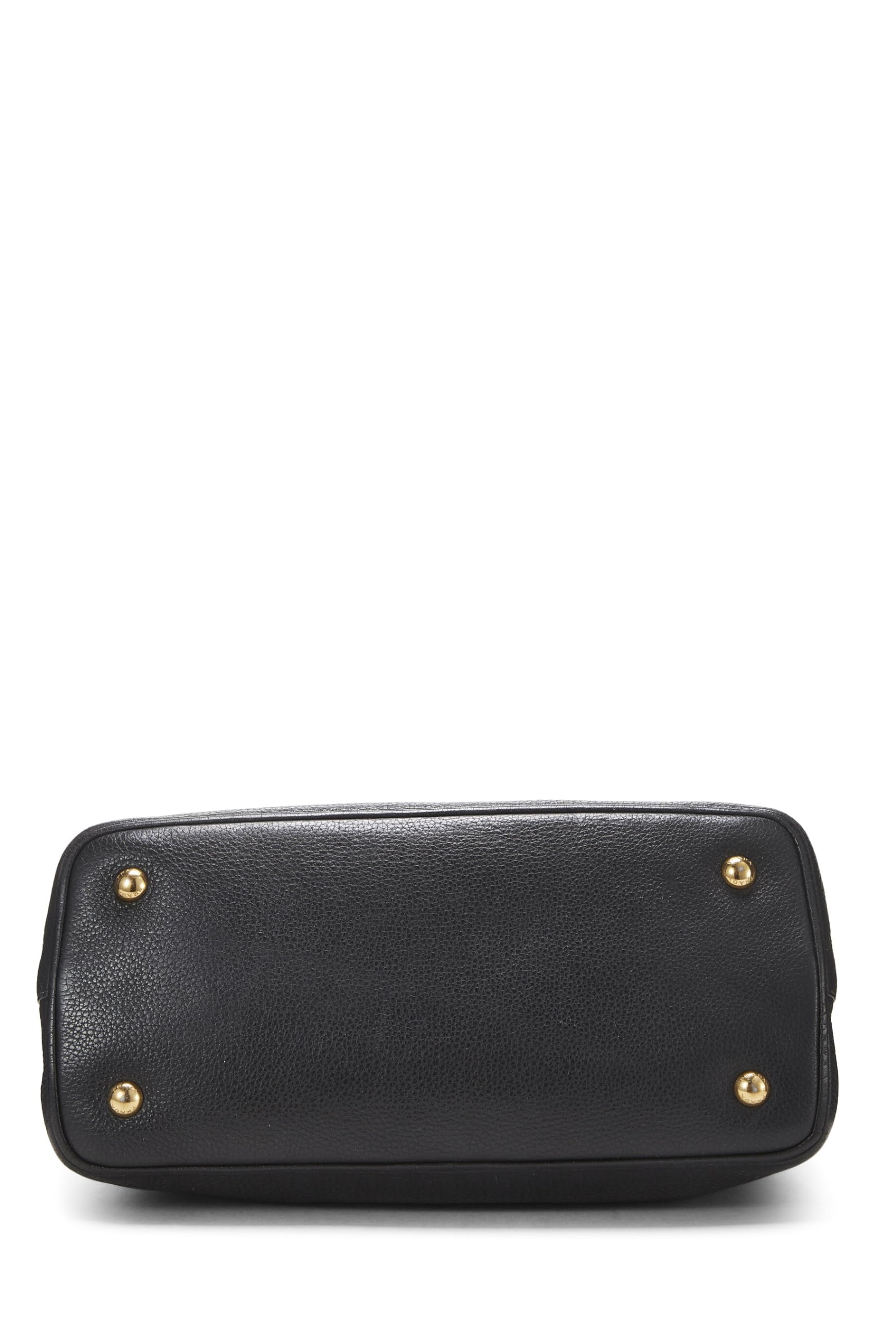 Prada, Black Vitello Daino Convertible Handbag Small, Black