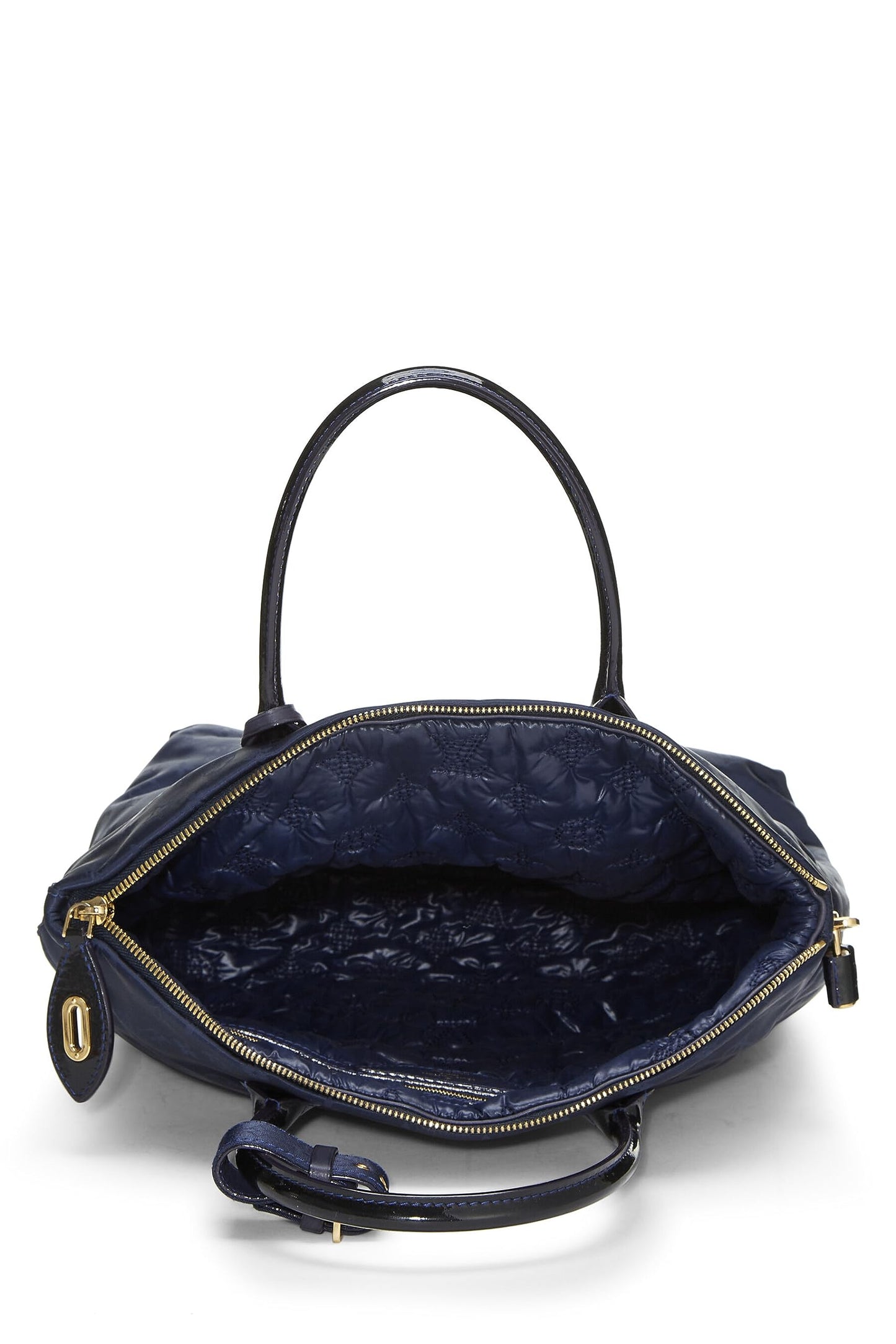 Louis Vuitton, Marine Blue Monogram Desire Vertical Lockit MM, Navy