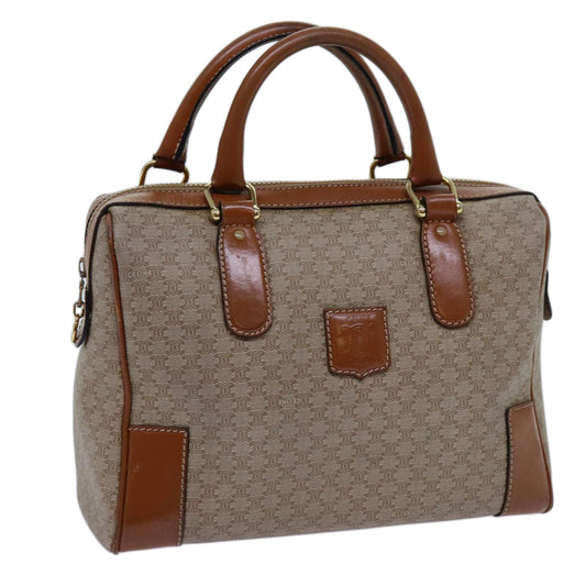 Luxury CELINE Macadam Canvas Hand Bag Beige 71533