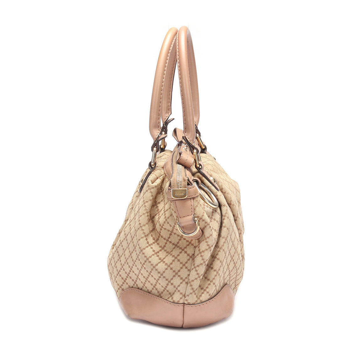Gucci Lou Canvas Top Handle Shoulder Bag