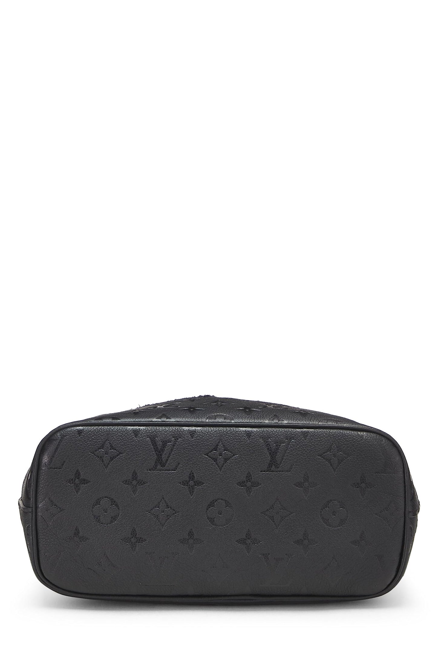 Louis Vuitton, Comme des Garçons x Louis Vuitton Black Monogram Empreinte Bag with Holes PM, Black