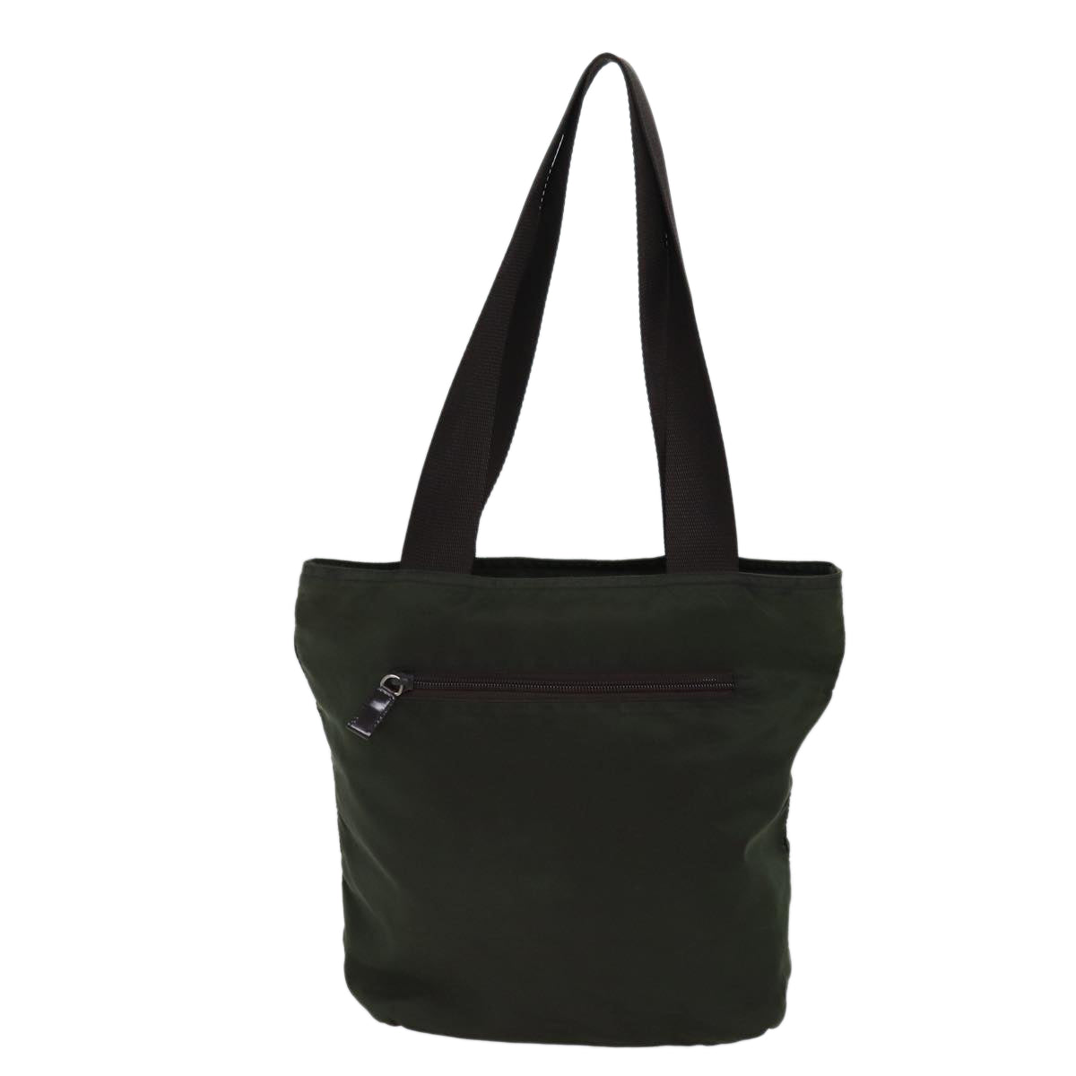 PRADA Tote Bag Nylon Khaki Auth 71844