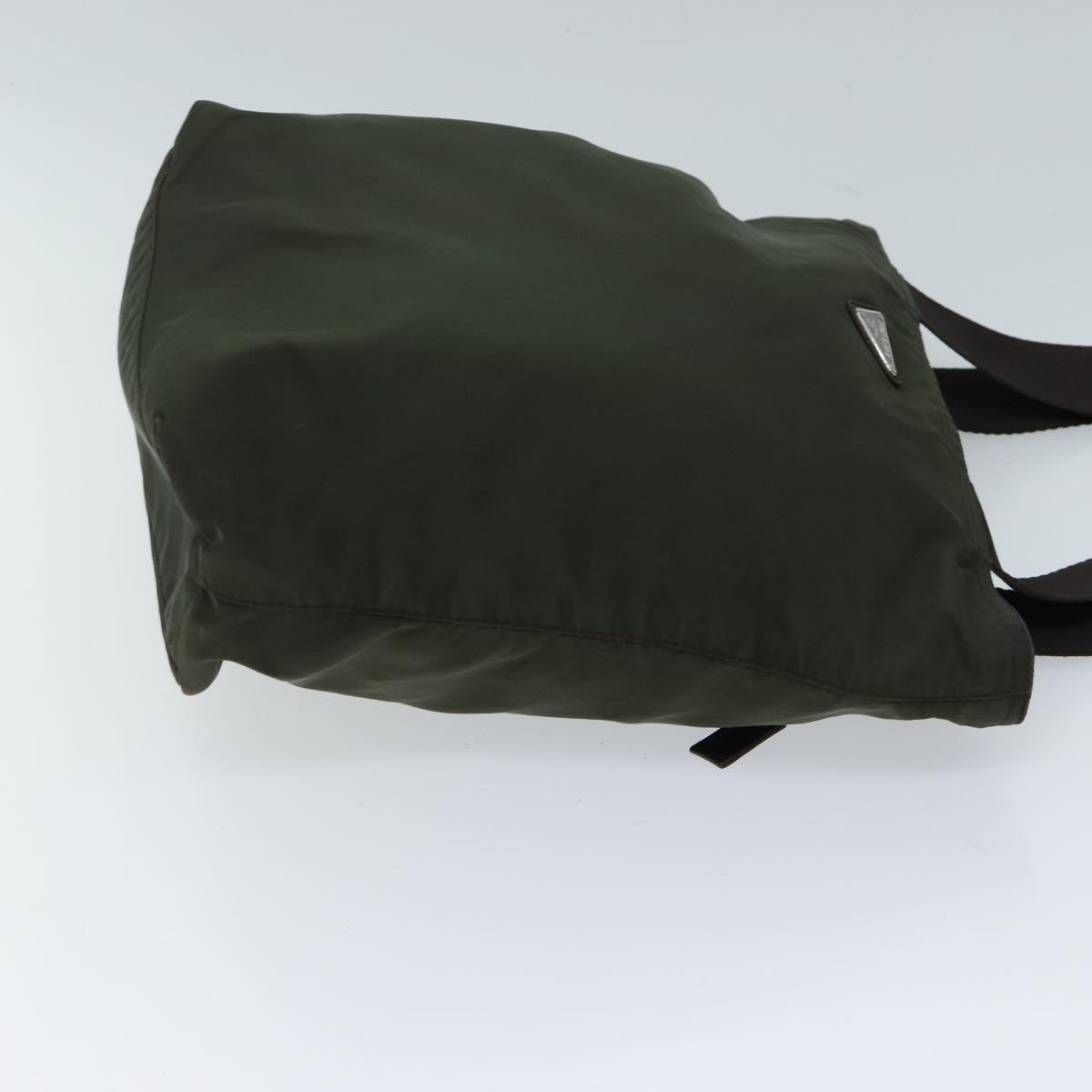 PRADA Tote Bag Nylon Khaki Auth 71844