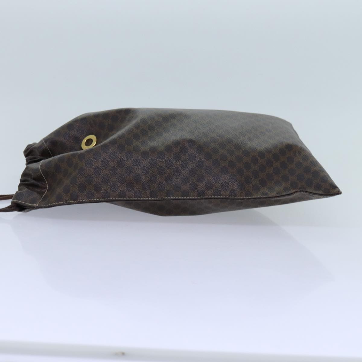 Luxury CELINE Macadam Canvas purse Pouch PVC Brown 71887