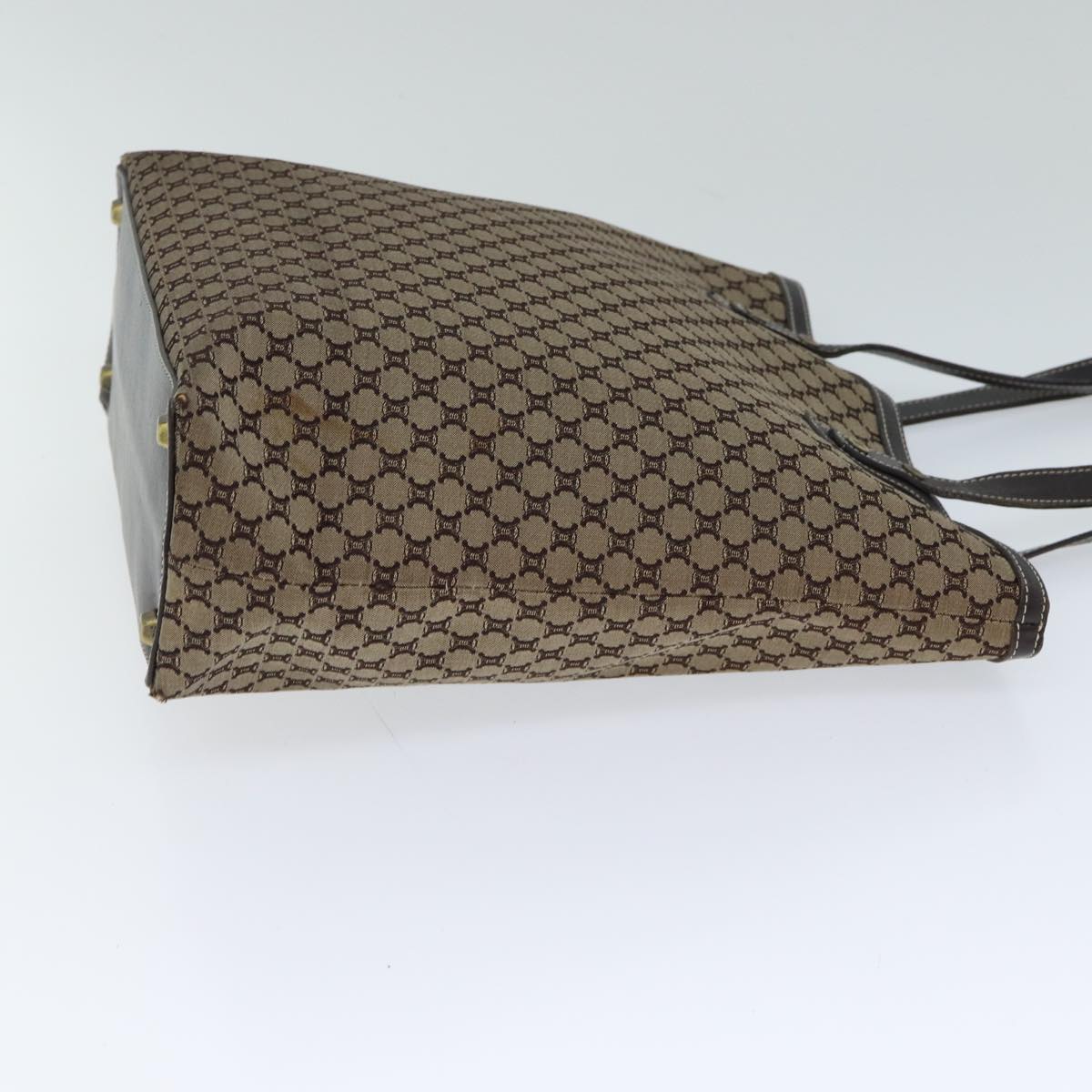 Luxury CELINE Macadam Canvas Tote Bag Beige 71888