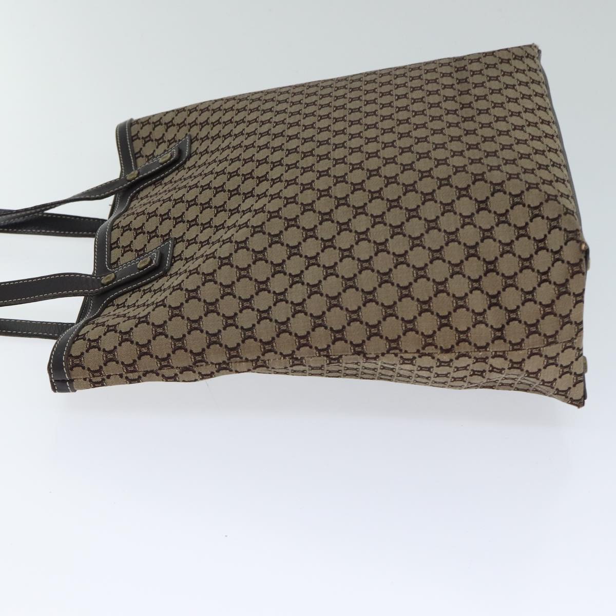 Luxury CELINE Macadam Canvas Tote Bag Beige 71888