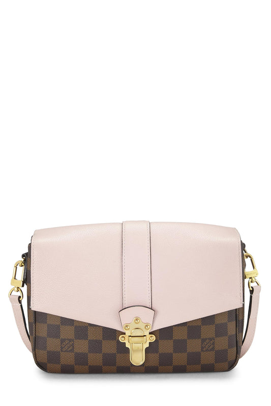 Louis Vuitton, Pink Damier Ebene Clapton Crossbody, Pink