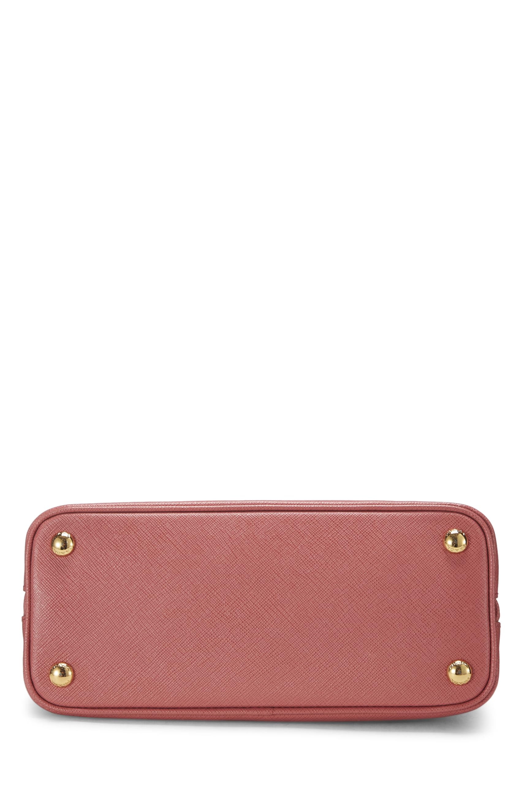 Prada, Pink Saffiano Leather Promenade Small, Pink Luxury Handbag