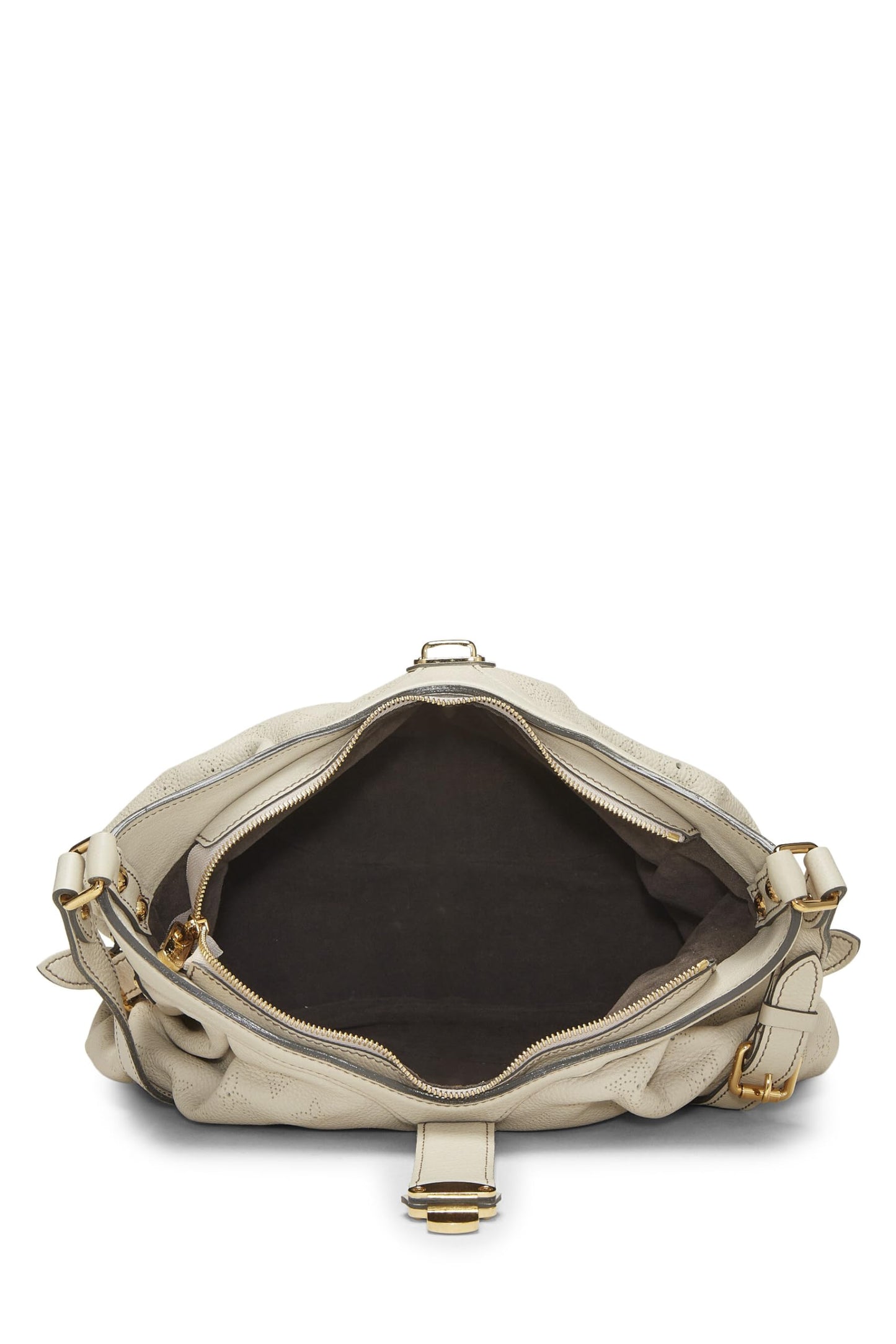 Louis Vuitton, White Monogram Mahina Leather XS, White