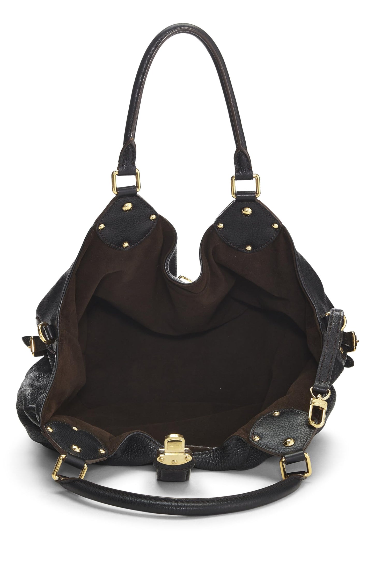 Louis Vuitton, Black Monogram Mahina Large, Black