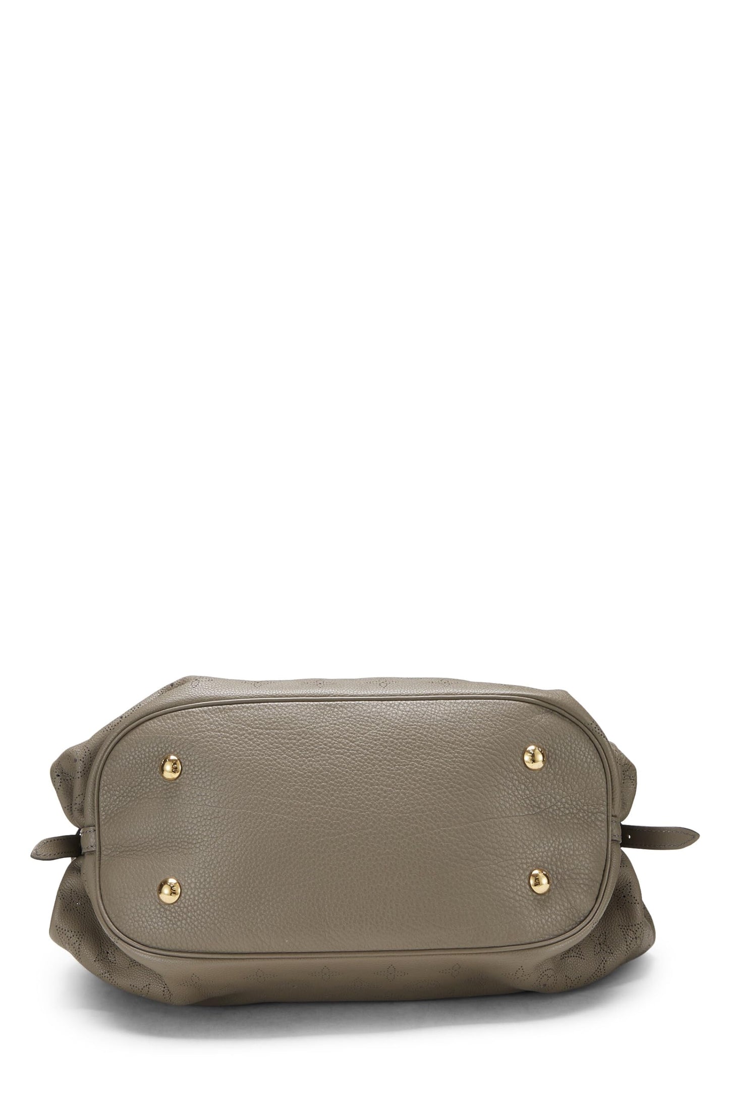 Louis Vuitton, Grey Monogram Leather Mahina Large, Grey