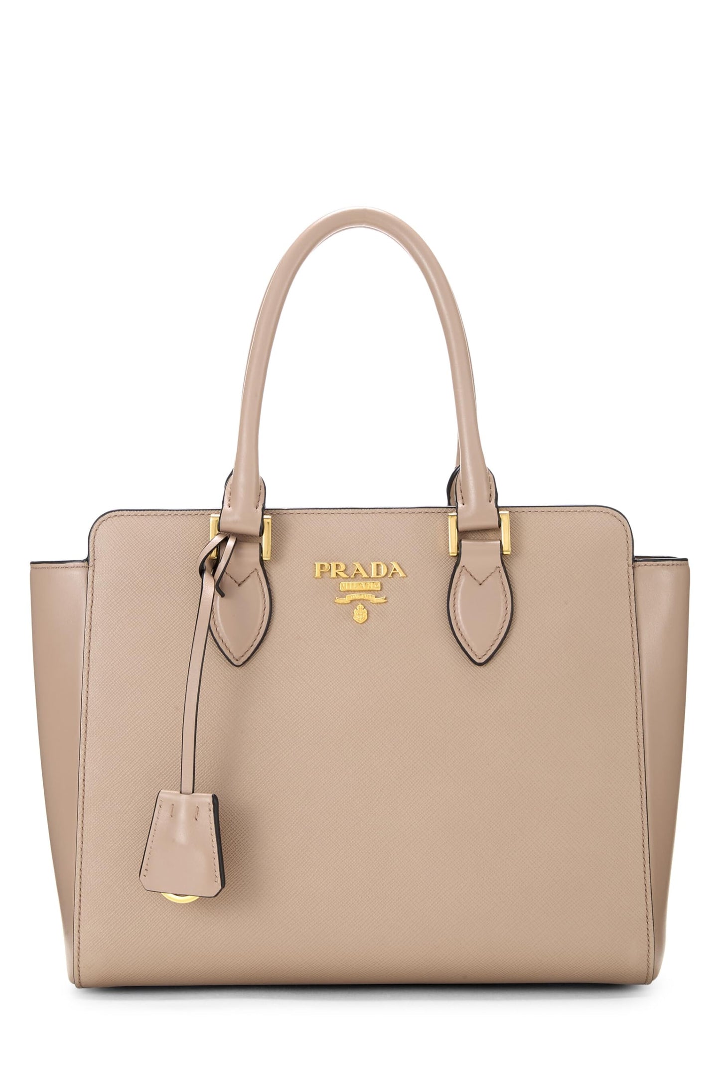 Prada, Pink Saffiano Convertible Handbag Small, Pink