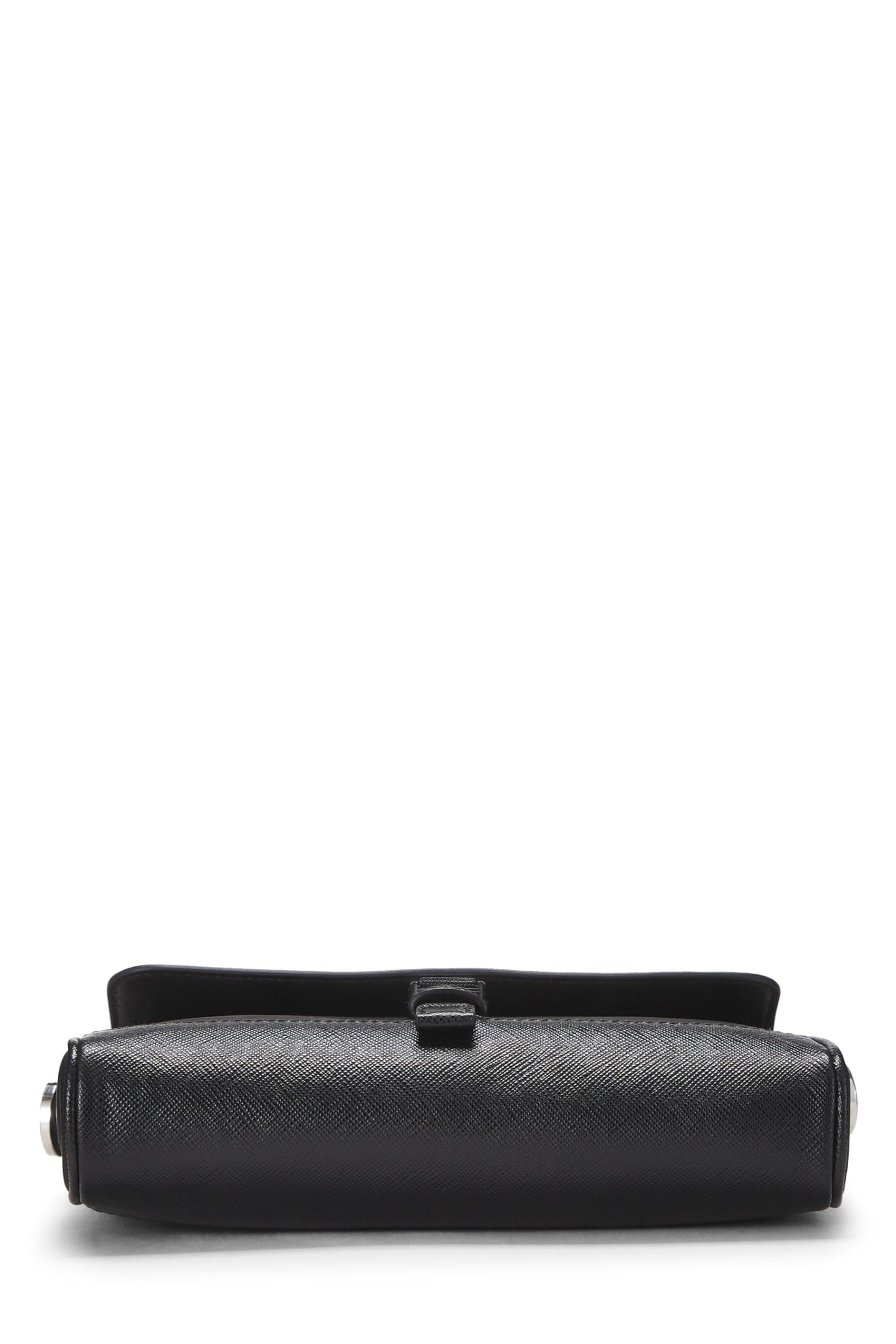 Prada, Black Saffiano & Tessuto Crossbody, Black