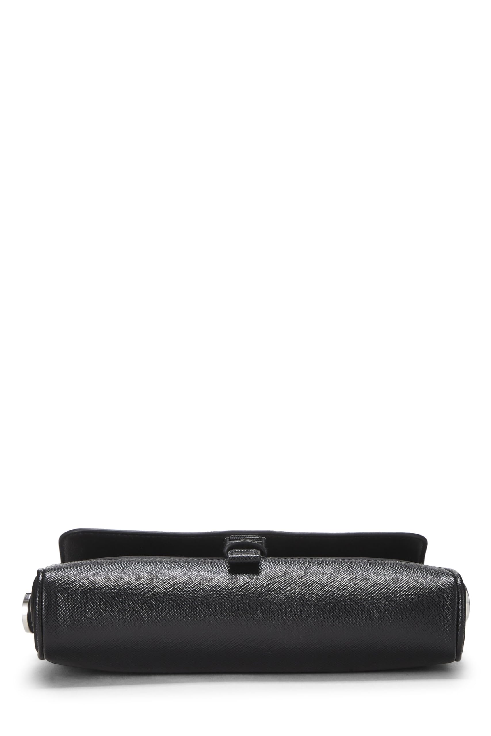 Prada, Black Saffiano & Tessuto Crossbody, Black