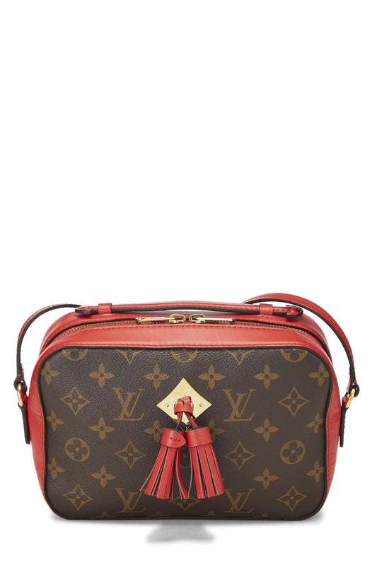 Louis Vuitton, Red Monogram Canvas Saintonge, Red