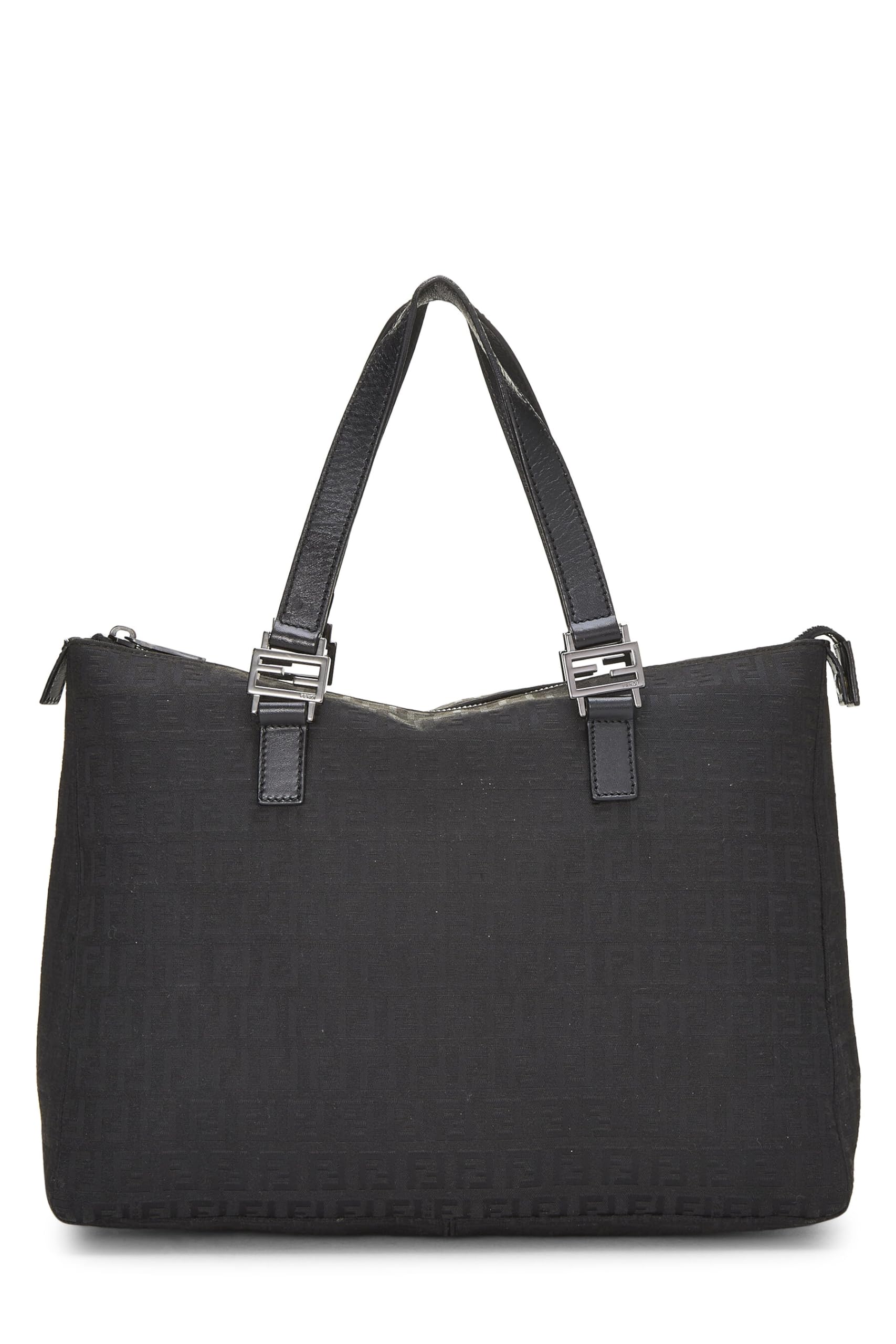 Fendi, Black Zucchino Canvas Tote, Black