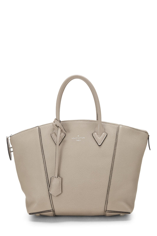 Louis Vuitton, Grey Taurillon Soft Leather Lockit MM, Grey