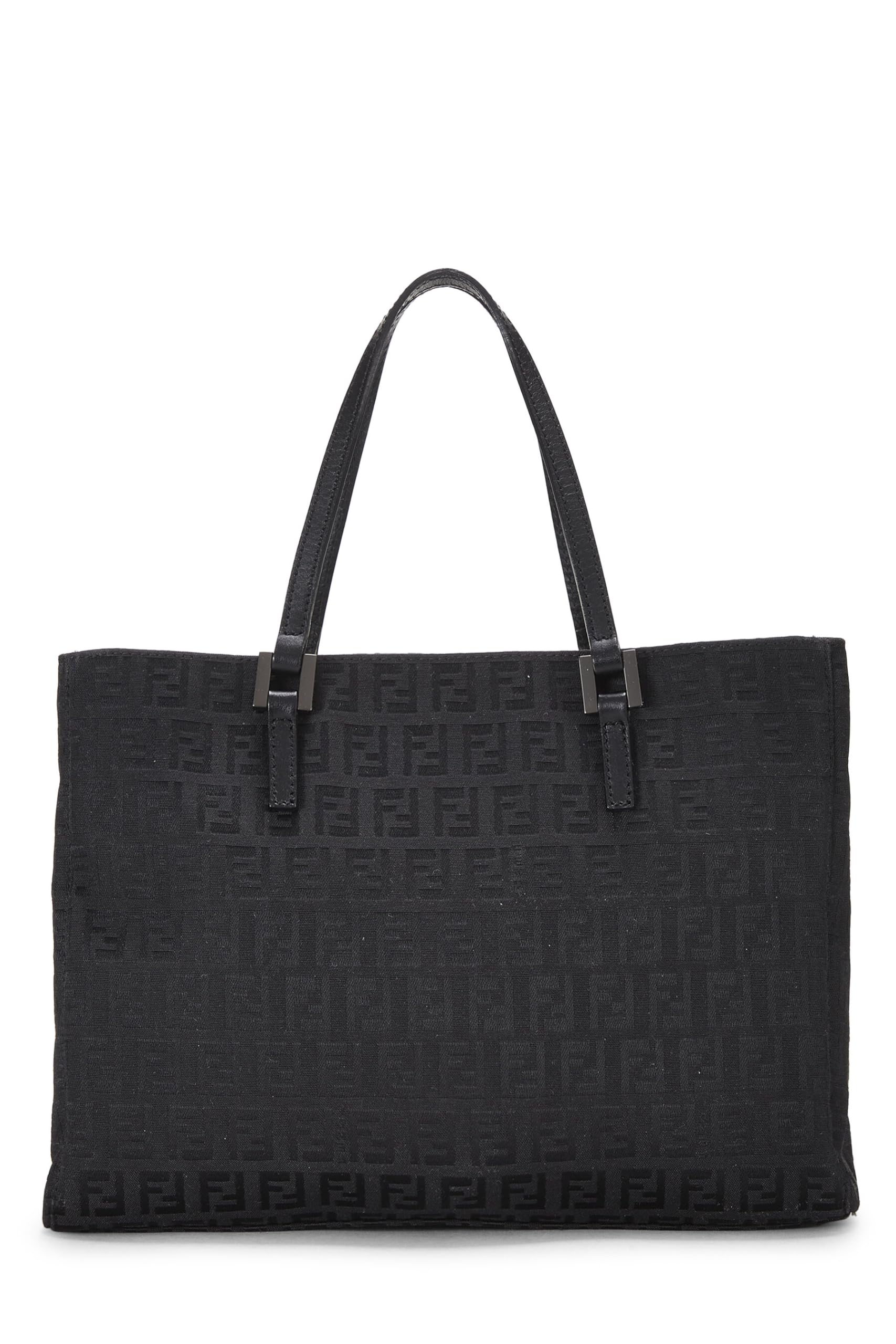 Fendi, Pink Zucchino Canvas Tote Small, Black