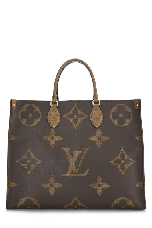Louis Vuitton, Monogram Reversed Giant On The Go GM, Brown