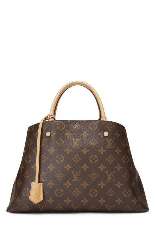 Louis Vuitton, Monogram Canvas Montaigne MM, Brown