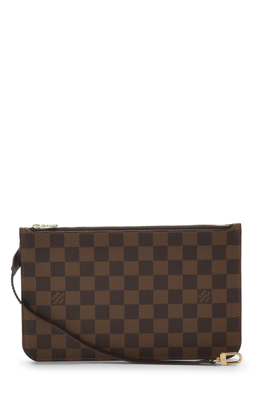 Louis Vuitton, Damier Ebene Neverfull Pouch MM, Brown