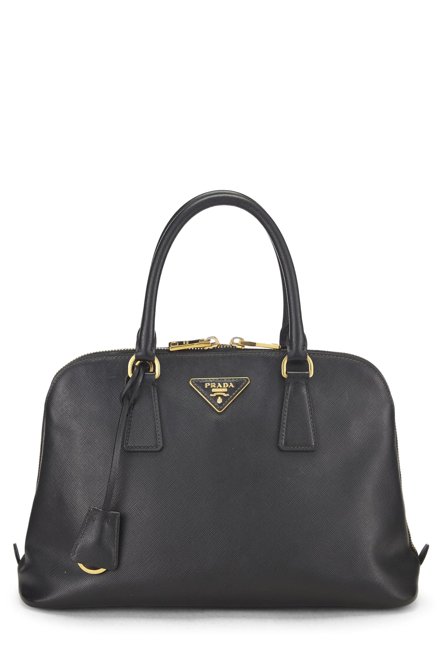 Prada, Black Saffiano Promenade Small, Black Luxury Handbag