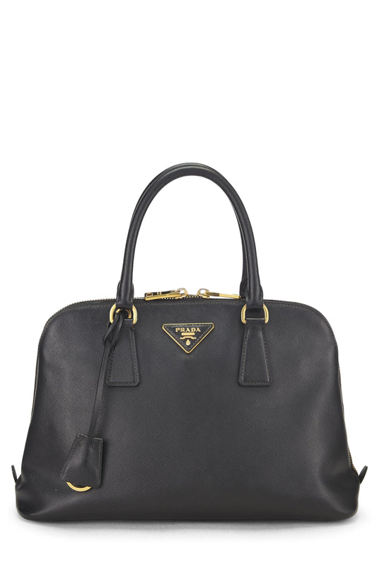 Prada, Black Saffiano Promenade Small, Black Luxury Handbag