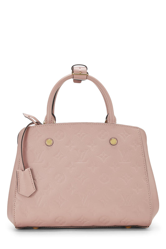 Louis Vuitton, Pink Monogram Empreinte Montaigne BB, Pink