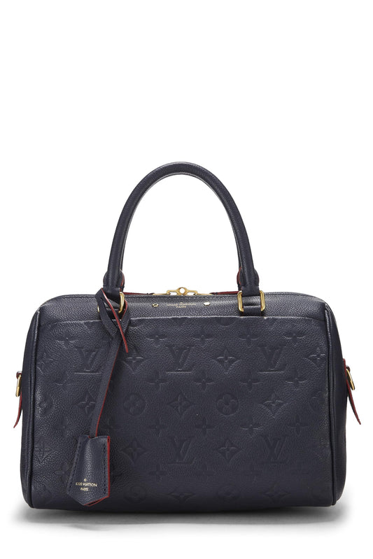 Louis Vuitton, Navy Monogram Empreinte Bandouliere 25, Navy