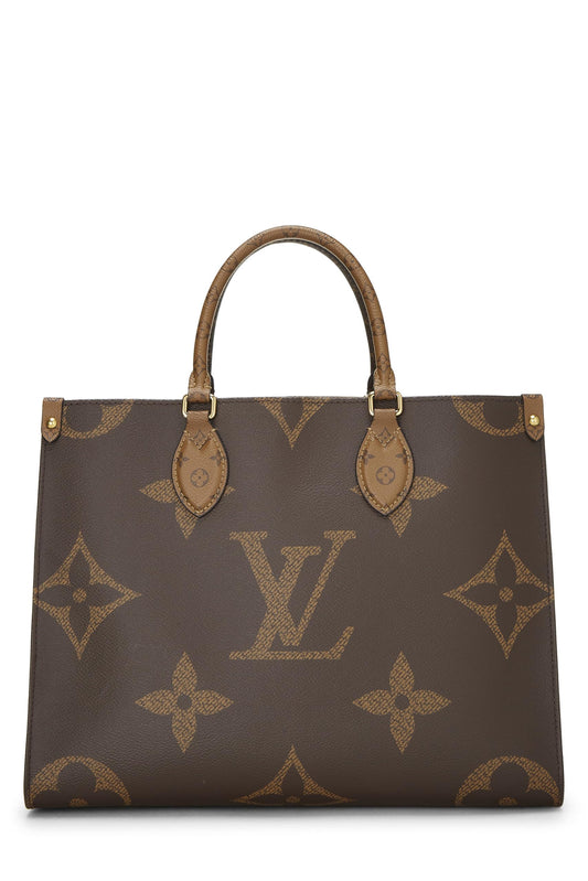 Louis Vuitton, Brown Giant Monogram On The Go MM, Brown
