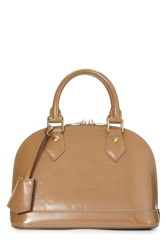 Louis Vuitton, Noisette Monogram Vernis Alma BB, Beige