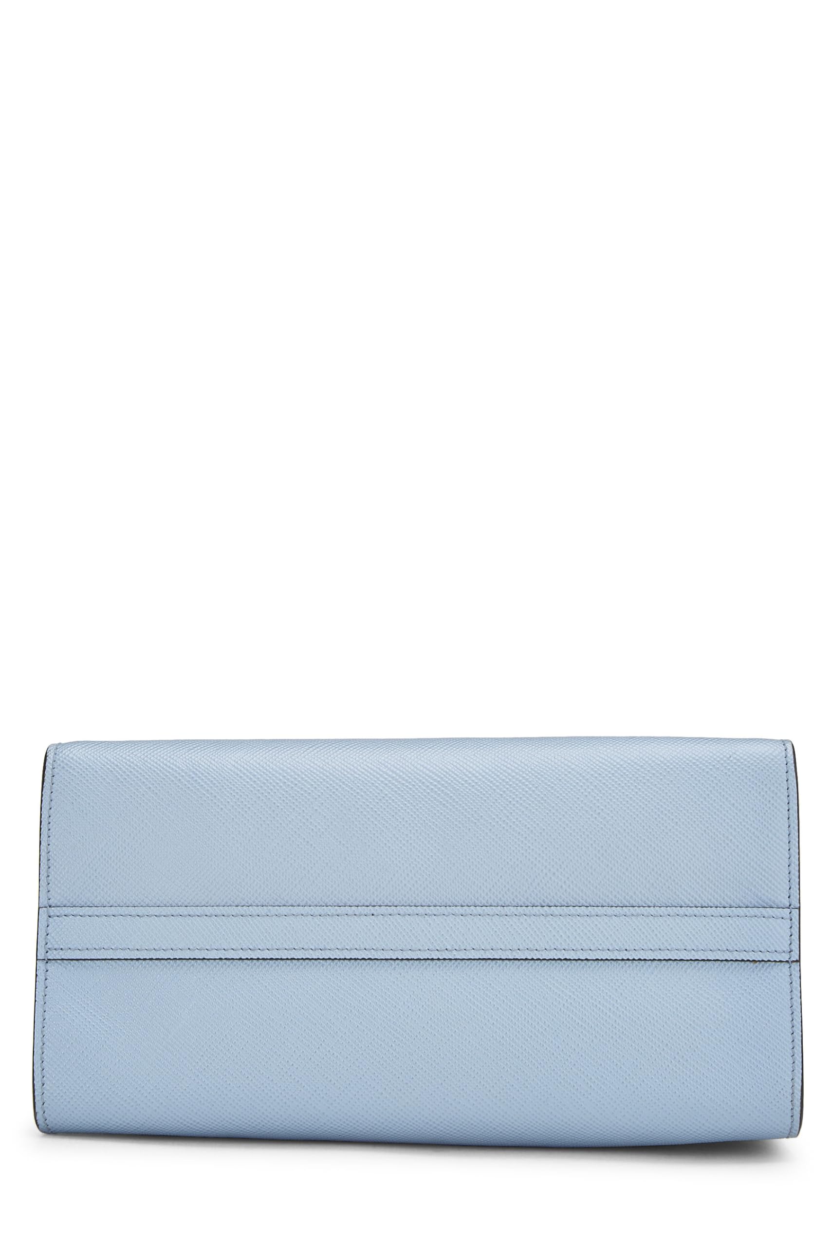 Prada, Blue Saffiano Leather Monochrome Bag Small, Blue