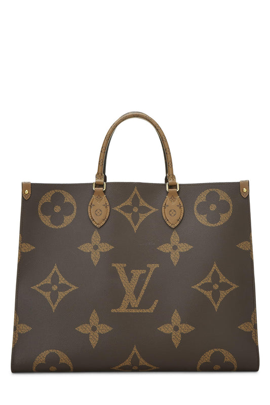 Louis Vuitton, Monogram Reversed Giant On The Go GM, Brown