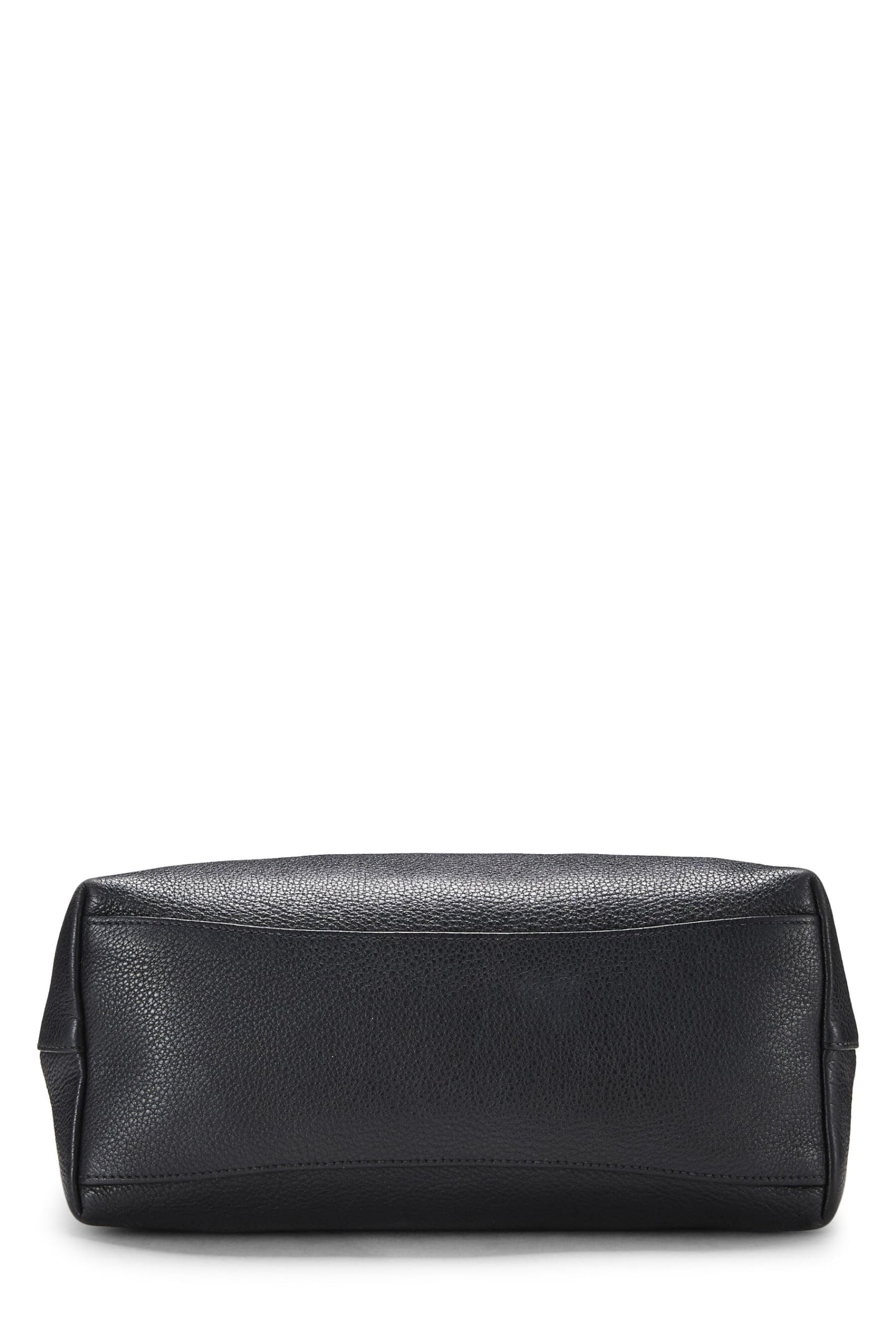 Prada, Black Vitello Daino Logo Tote, Black
