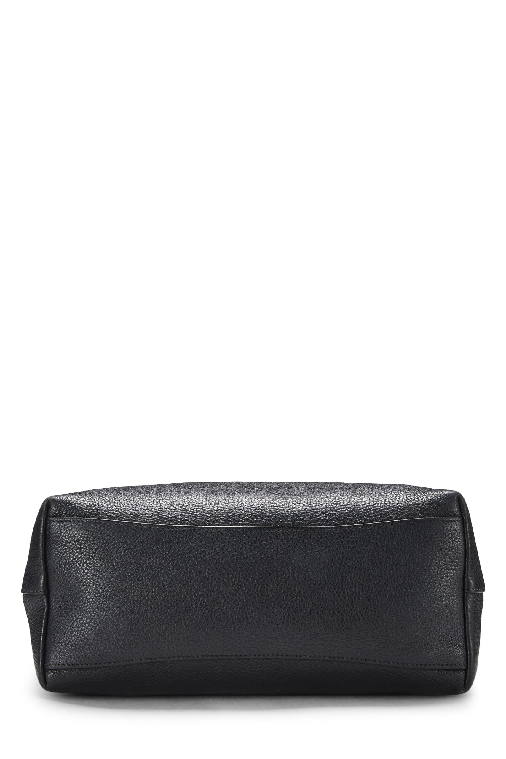 Prada, Black Vitello Daino Logo Tote, Black