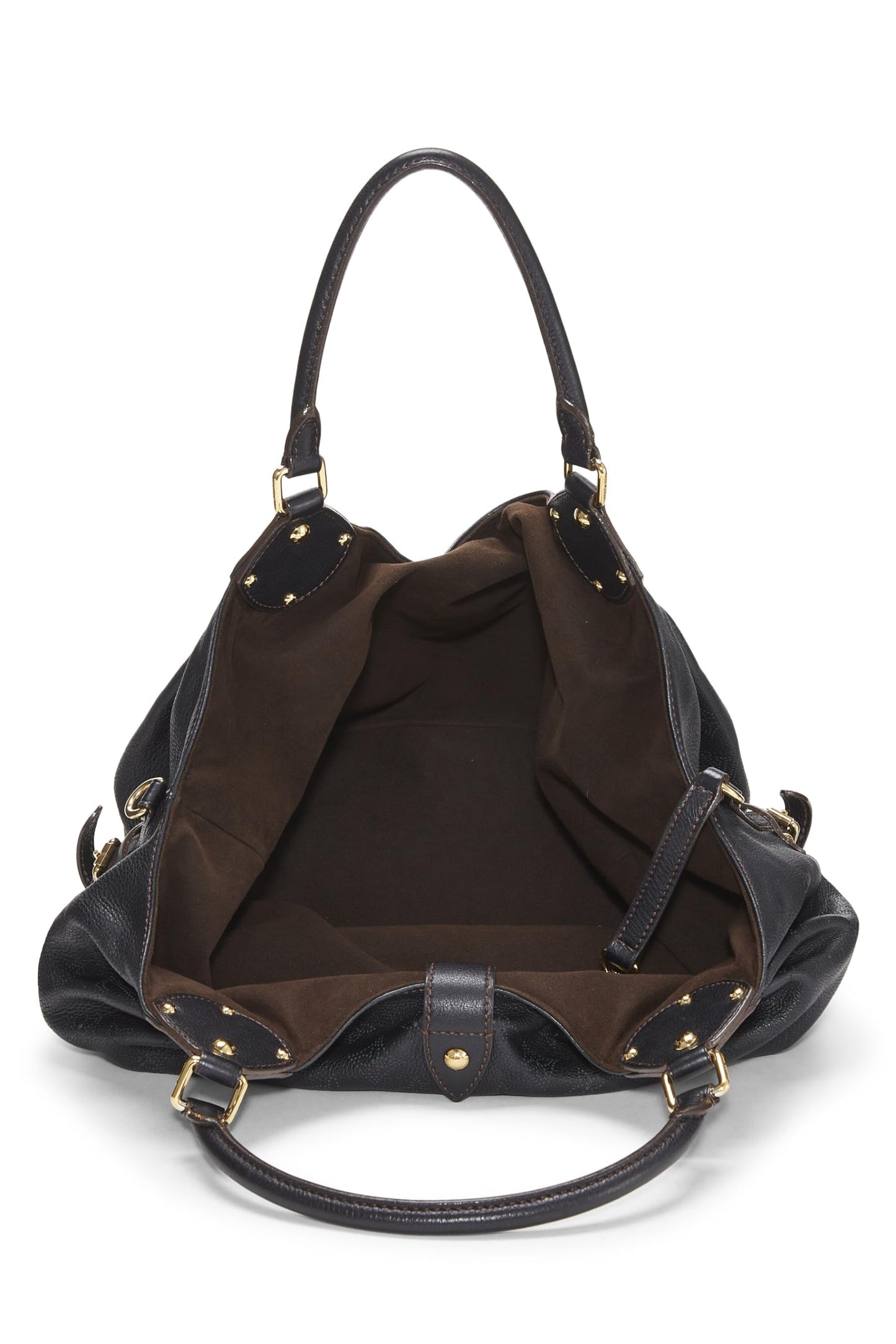 Louis Vuitton, Black Monogram Mahina Large, Black