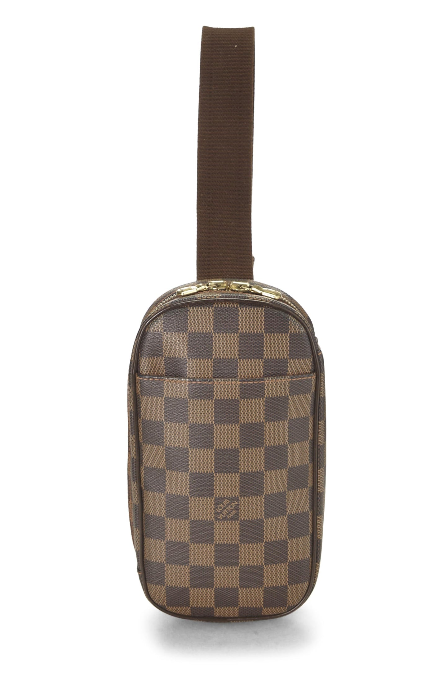 Louis Vuitton, Damier Ebene Canvas Pochette Gange, Brown